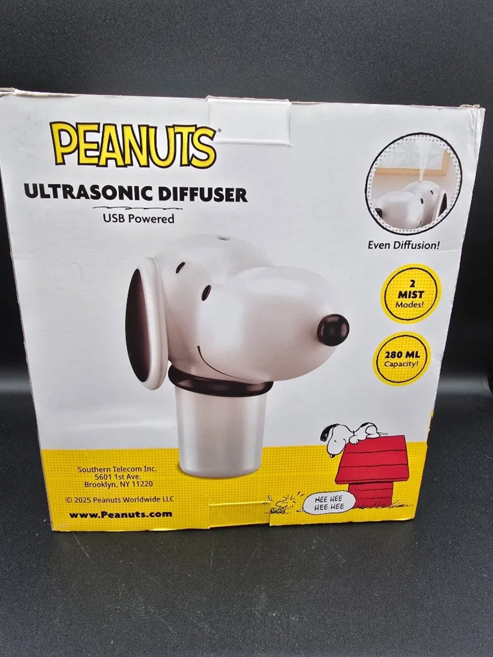 Peanuts Snoopy Ultrasonic Diffuser 280ml – NIB – NEW
